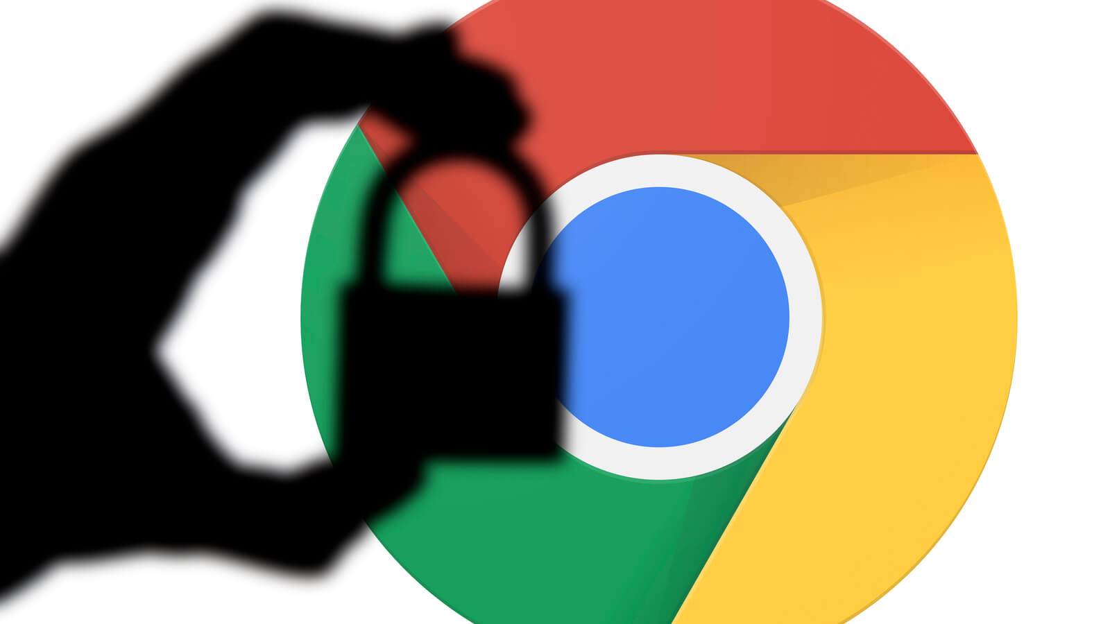 Google Chrome Logo mit Sperrung Zeichen als Beispiel für blockierte Downloads