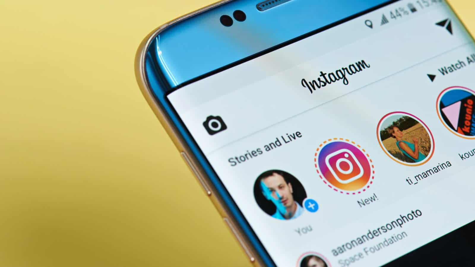 Instagram Stories auf Smartphone