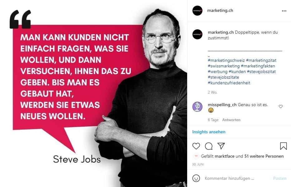 marketing ch instagram post