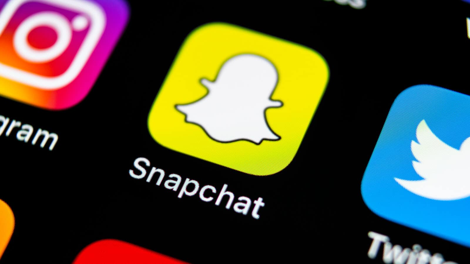 Snapchat auf Smartphone Homebildschirm