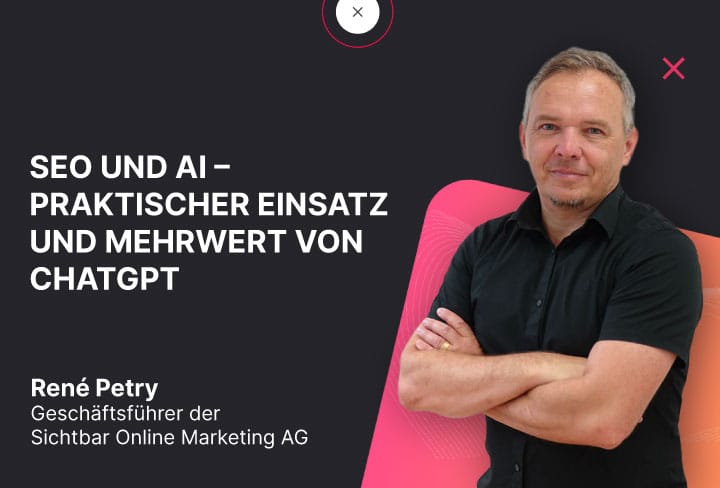 René Petry SEO und AI Webinar auf marketing.ch